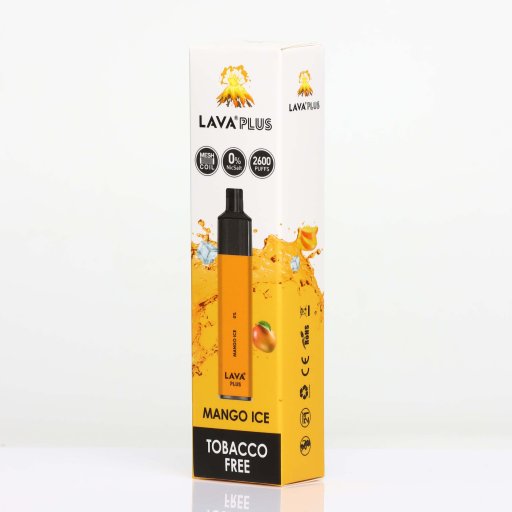 Lava Plus Disposable Device 0% (Mango Ice - 2600 Puffs)